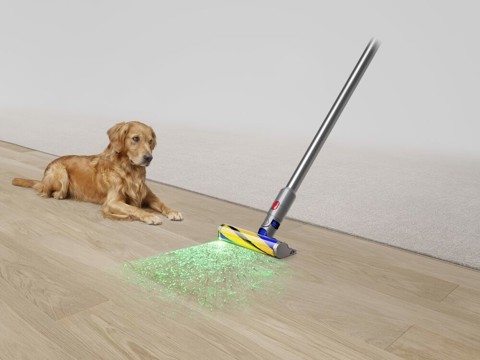 Dyson V15 Detect Absolute Nichel, Acciaio inossidabile, Giallo Senza sacchetto