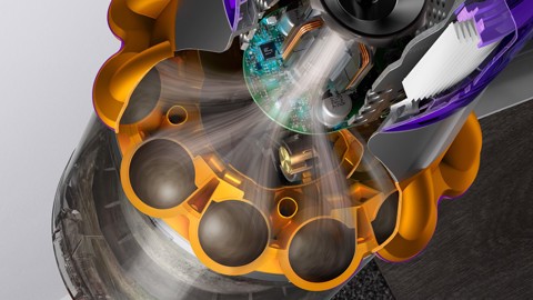 Dyson V15s Detect Submarine Nichel, Giallo Senza sacchetto