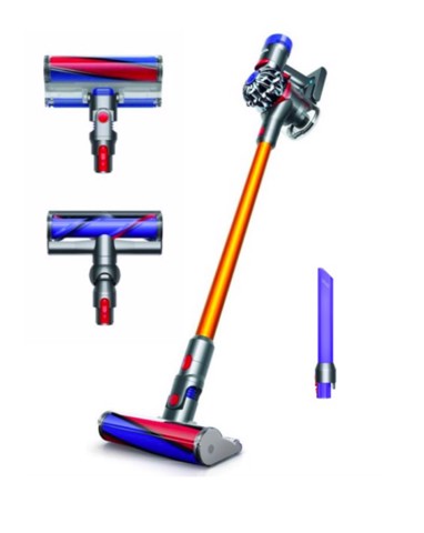 Dyson V8 Absolute + Grigio, Nichel, Giallo Senza sacchetto