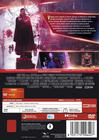 Eagle Pictures Doctor Strange nel Multiverso della Follia DVD Tedesca, Inglese, ITA