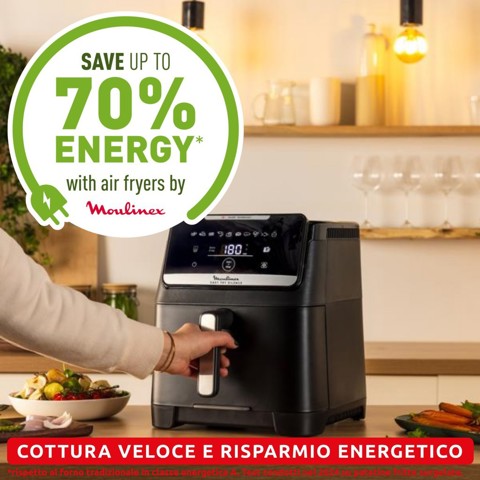 Easy Fry Silence 7L, Friggitrice ad aria, Silenziosa, Frontale Rimovibile, EZ8428F0