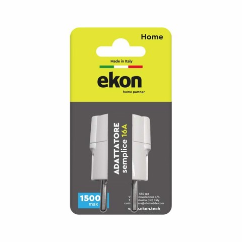 Ekon Adattatore spina italiana bipasso 16A a Schuko