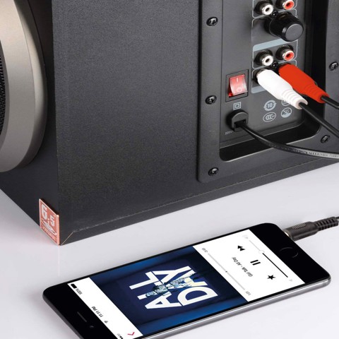 Ekon ECAJACK2RCA50MMK cavo audio 5 m 3.5mm 2 x RCA Nero