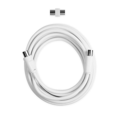 Ekon ECAN50MFW cavo coassiale 5 m 9.5 mm Bianco