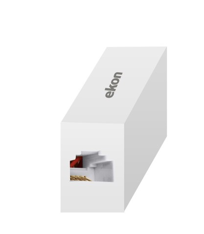 Ekon ECIT2RJ45FISDN adattatore per inversione del genere dei cavi Rj-45 Bianco