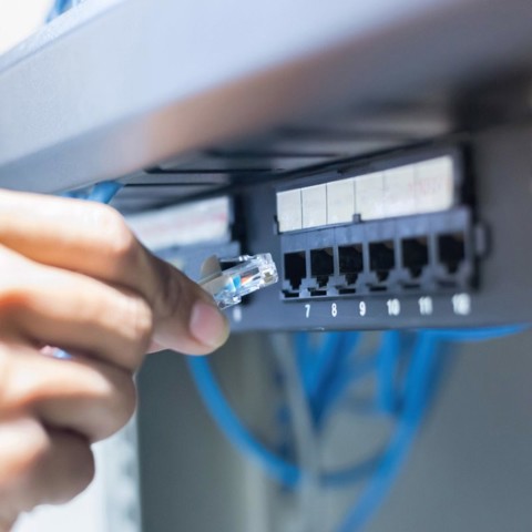 Ekon ECITLAN830G cavo di rete Nero 3 m Cat8 S/FTP (S-STP)