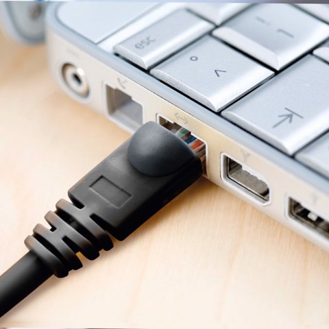 Ekon ECITLAN830G cavo di rete Nero 3 m Cat8 S/FTP (S-STP)