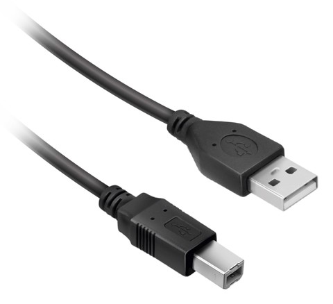 Ekon ECITUSB20AB18MMK cavo USB USB 2.0 1,8 m USB A USB B Nero
