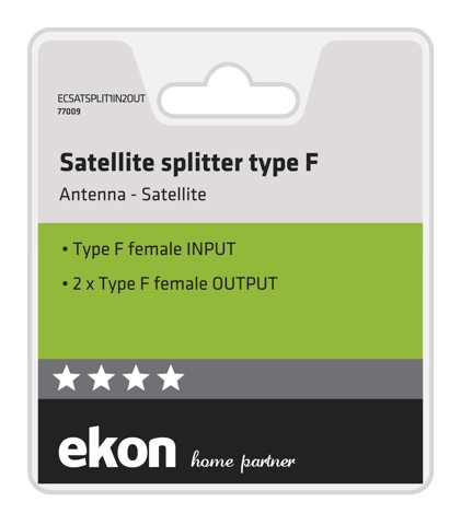 Ekon ECSATSPLIT1IN2OU cavo splitter o combinatori Splitter per cavo Metallico
