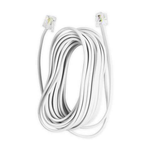 Ekon ECTEFIXCABL6P4C cavo telefonico 2,15 m Bianco