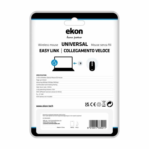 Ekon Mouse Wireless Universale