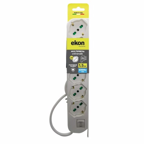 Ekon Multipresa a ciabatta con 6 prese italo-tedesche