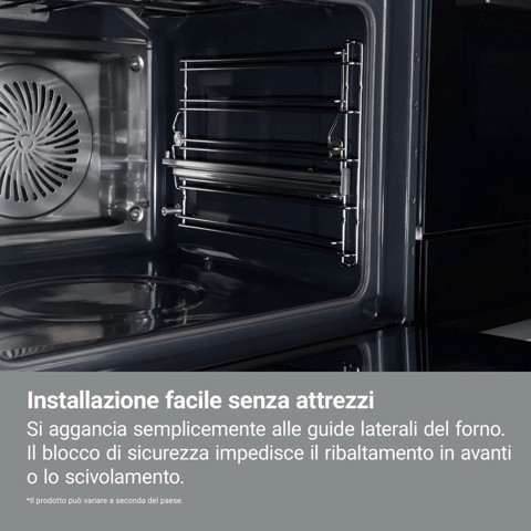 Electrolux Accessori Forno Guida Telescopica Per 2 Livelli Ad Estensione Parziale Per Forni Dotati Di Griglie Laterali All'Interno Della Cavità .Esclusi I Forni 100% Vapore E I Modelli Pirolitici. TR2LV