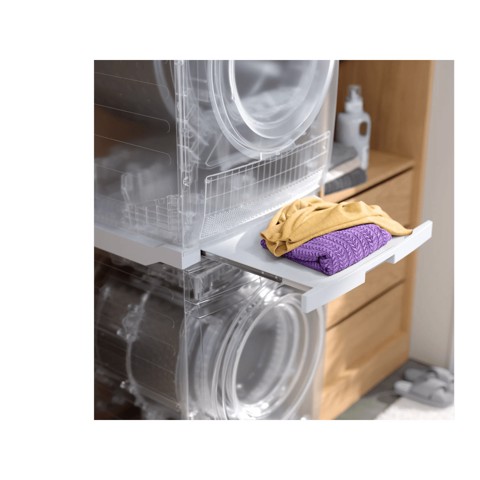 Electrolux Accessori Lavatrice E Asciugatrice Classe Stacking Kit Con Piano Estraibile Da Posizionare Tra Lavatrice E Asciugatrice In Colonna, Compatibile Con Tutti I Modelli (Comment: Branded Pnc But Having Multibrand Paper Material) E1WYHSK2