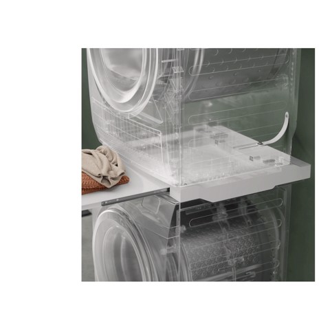 Electrolux Accessori Lavatrice E Asciugatrice Classe Stacking Kit Con Piano Estraibile Da Posizionare Tra Lavatrice E Asciugatrice In Colonna, Compatibile Con Tutti I Modelli (Comment: Branded Pnc But Having Multibrand Paper Material) E1WYHSK2