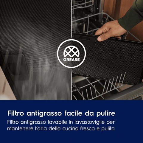 Electrolux Cappa Camino Decorativo T Shape Classe C 90 Cm LFT419X MADE IN EUROPE
