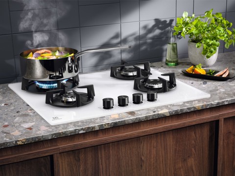 Electrolux EGG64272W Bianco Da incasso 59 cm Gas 4 Fornello(i)