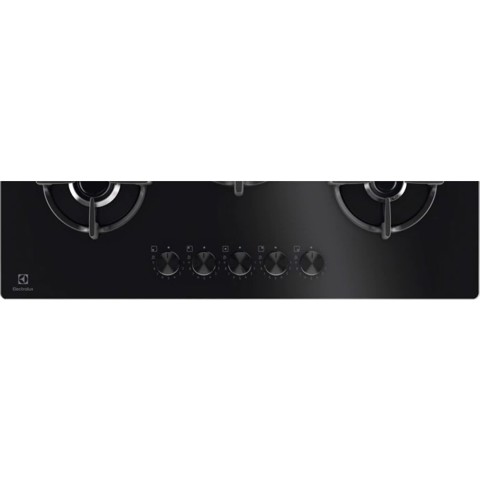 Electrolux EGG75372K Nero Superficie piana 75 cm Gas 5 Fornello(i)