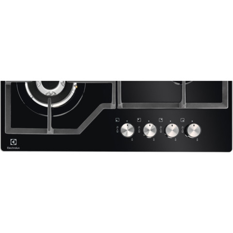 Electrolux EGM6343YAK piano cottura Nero Da incasso Gas 4 Fornello(i)