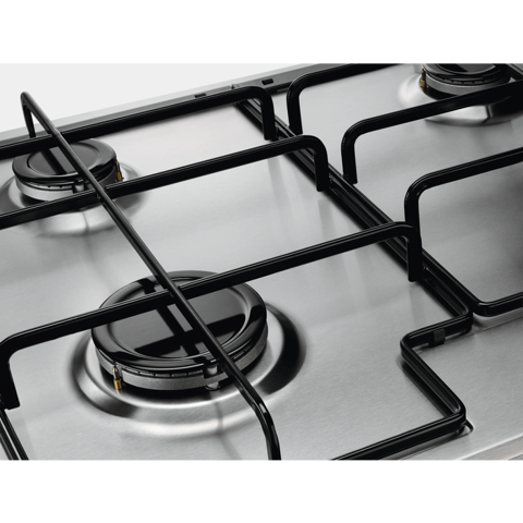 Electrolux EGS6434X piano cottura Acciaio inossidabile Da incasso Gas 4 Fornello(i)