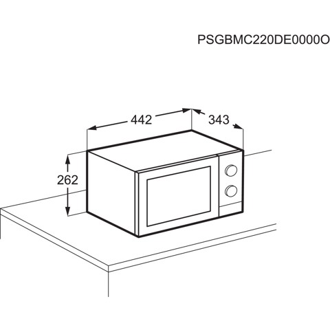 Electrolux EMZ421MMK Forno a microonde a libera installazione 20 Litri