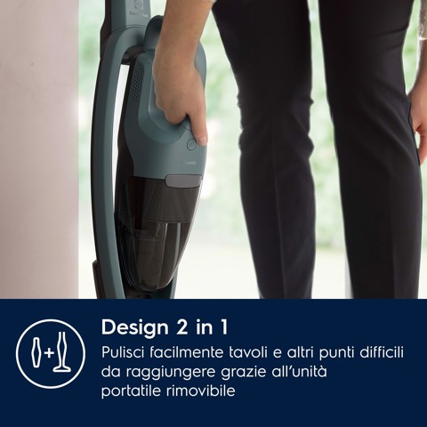 Electrolux ES52CB18DG Scopa senza filo Clean 500 45 min di autonomia