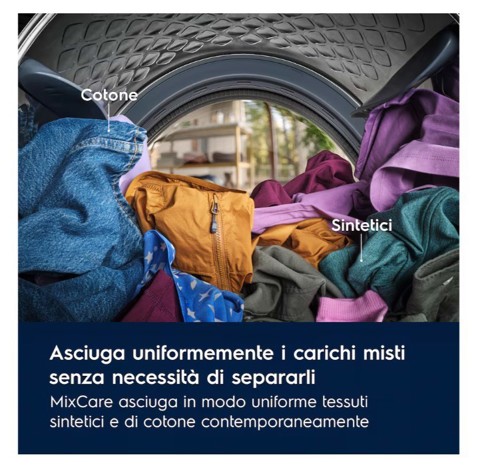 Electrolux EW6H19G asciugatrice Libera installazione Caricamento frontale 9 kg Bianco