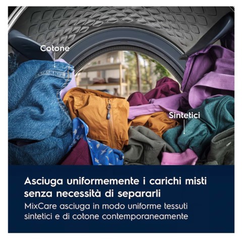 Electrolux EW6H292G asciugatrice Libera installazione Caricamento frontale 9 kg Bianco