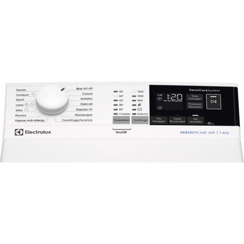 Electrolux EW6T634W lavatrice Caricamento dall'alto 6 kg 1251 Giri/min C Bianco