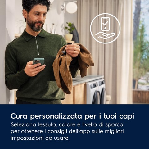Electrolux EW7H4E10BY asciugatrice Libera installazione Caricamento frontale 10 kg Bianco, Nero