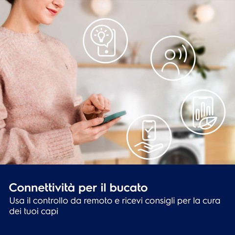 Electrolux EW7H4E10BY asciugatrice Libera installazione Caricamento frontale 10 kg Bianco, Nero