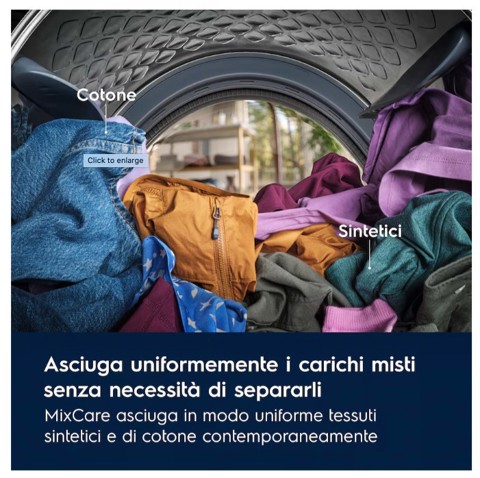 Electrolux EW7H58GY asciugatrice Libera installazione Caricamento frontale 8 kg Bianco