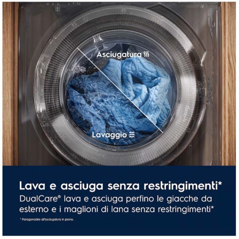 Electrolux EW8W7117GCQ lavasciuga Libera installazione Caricamento frontale Bianco D