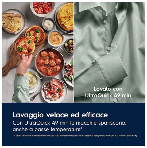 Electrolux EW8W7117GCQ lavasciuga Libera installazione Caricamento frontale Bianco D