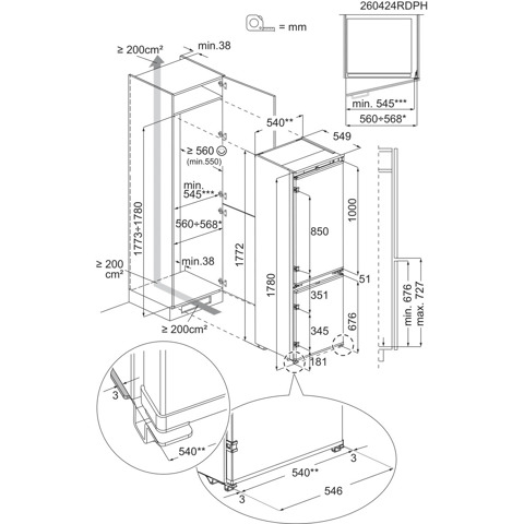 Electrolux Frigorifero Combinato Multiflow Classe E ENA7CE18S