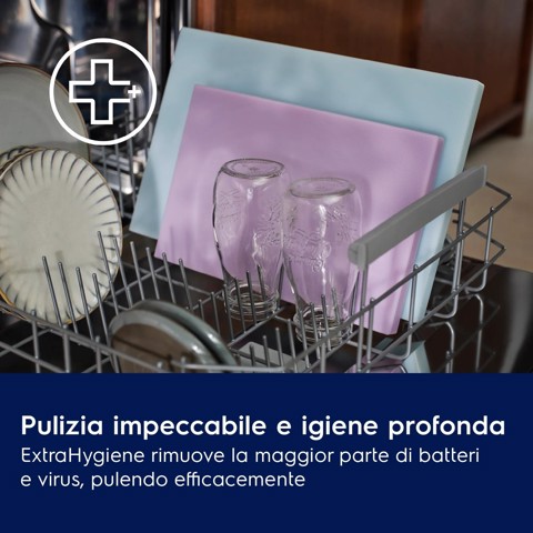 Electrolux Lavastoviglie Incasso 60 Cm - Int. Parziale 14 Coperti Classe B 44 Dba E62IB201SX MADE IN EUROPE