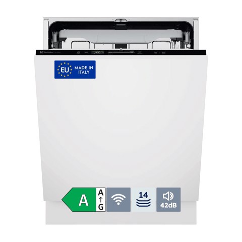 Electrolux Lavastoviglie Incasso 60 Cm - Int. Totale 14 Coperti Classe A 42 Dba MADE IN ITALY E72LA200P
