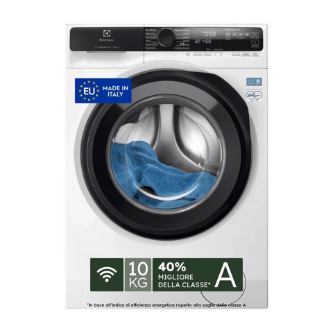 Electrolux Lavatrice Carica Frontale 10 Kg Classe A-40% 1400 Giri MADE IN ITALY EW7F510Y