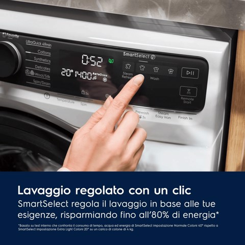 Electrolux Lavatrice Carica Frontale 10 Kg Classe A-40% 1400 Giri MADE IN ITALY EW7F510Y