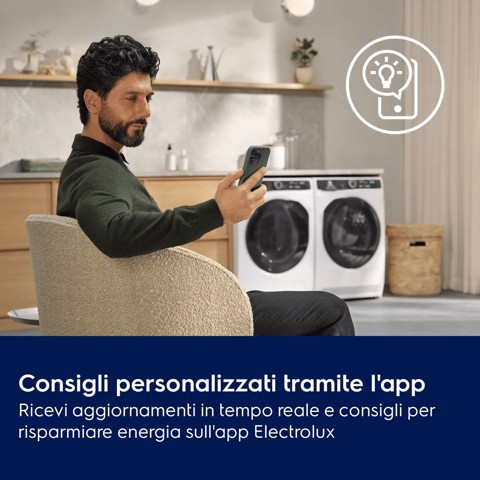 Electrolux Lavatrice Carica Frontale 10 Kg Classe A-40% 1400 Giri MADE IN ITALY EW7F510Y