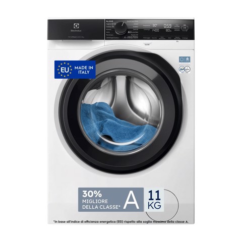 Electrolux Lavatrice Carica Frontale 11 Kg Classe A-30% 1400 Giri MADE IN ITALY EW7F411BG3