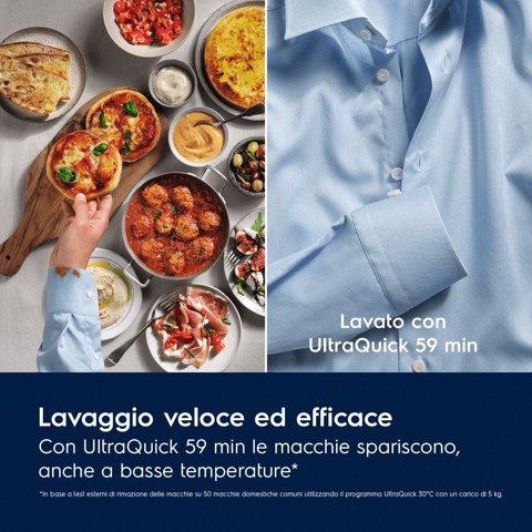 Electrolux Lavatrice Carica Frontale 11 Kg Classe A-30% 1400 Giri MADE IN ITALY EW7F411BG3
