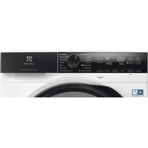 Electrolux Lavatrice Carica Frontale 9 Kg Classe A 1400 Giri MADE IN ITALY EW7F49GY