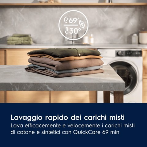 Electrolux Lavatrice Carica Frontale 9 Kg Classe A-20% 1400 Giri EW7F39 MADE IN EUROPE