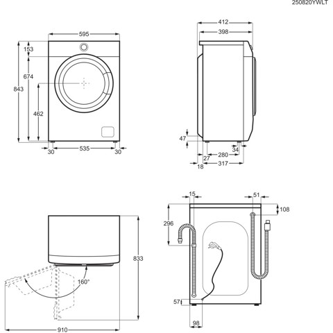Electrolux Lavatrice Slim 6 Kg Classe A 1200 Giri EW6S526A