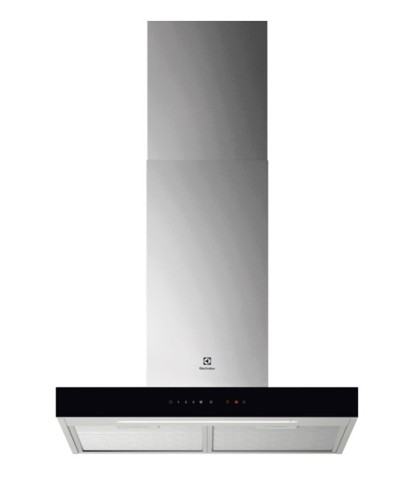 Electrolux LFT826X Cappa aspirante a parete Nero, Acciaio inox A 730 m³/h
