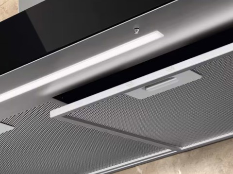 Electrolux LFT829X Cappa aspirante a parete Nero, Acciaio inox A 730 m³/h