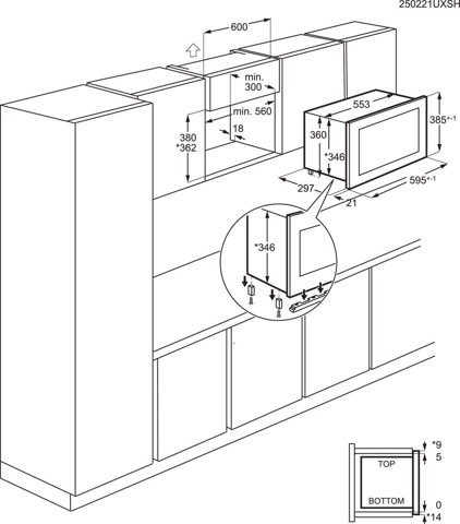 Electrolux MICROONDE MICROONDE GRILL 20lt CLASSE NERO 38cm LMS4203TMK