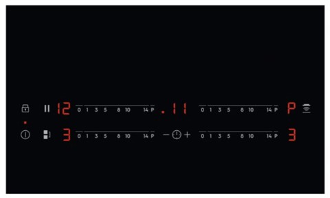 Electrolux Serie 600 LIL83441 piano cottura Nero Superficie piana 78 cm Piano cottura a induzione 4 Fornello(i)