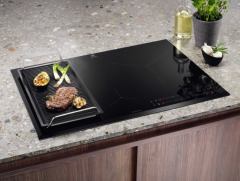 Electrolux Serie 600 LIL83441 piano cottura Nero Superficie piana 78 cm Piano cottura a induzione 4 Fornello(i)